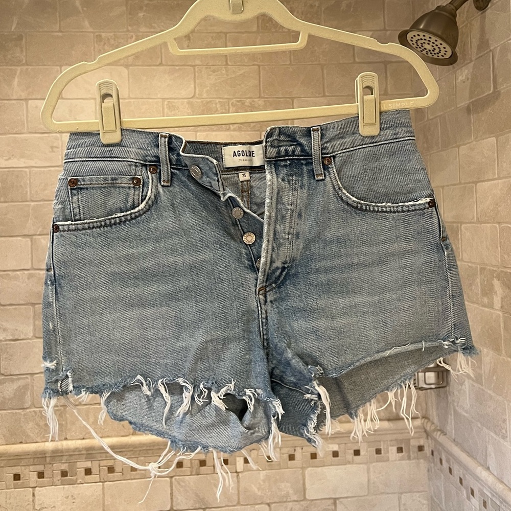 Agolde Parker Vintage Cutoff Denim Shorts